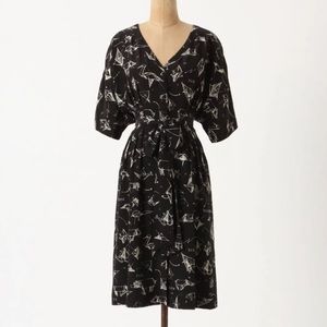 Anthropologie Rare "Many Folds Dress" origami by Moulinette Soeurs, Size 4